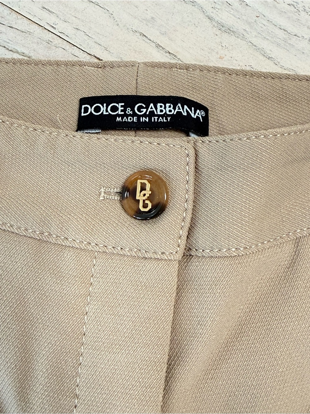Dolce & Gabbana Riding Pants Equestrian Beige Tan Stretch Cropped size 46 - Picture 7 of 13